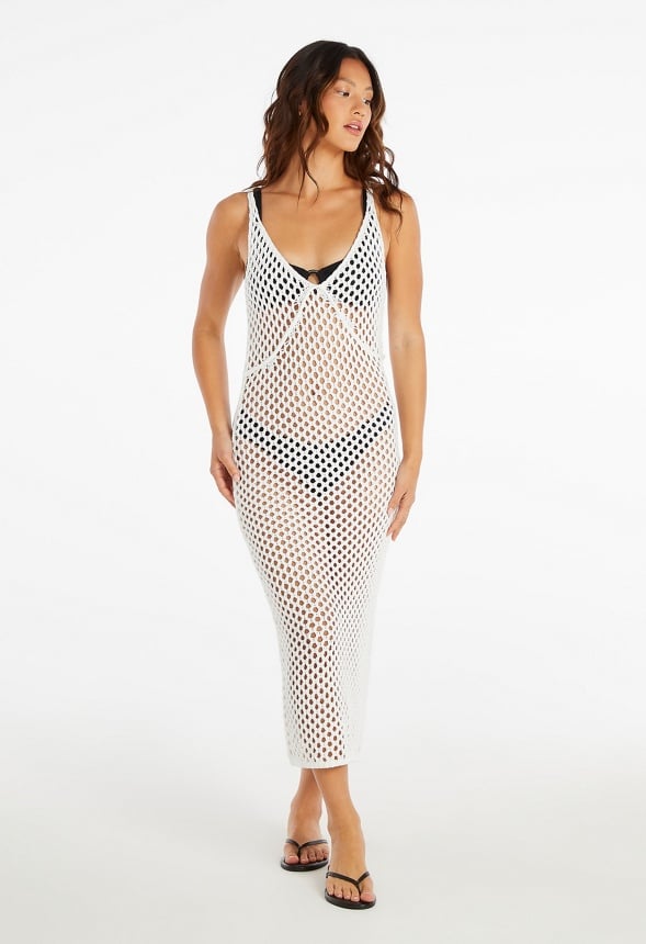 Crochet Cover Up Marshmallow White