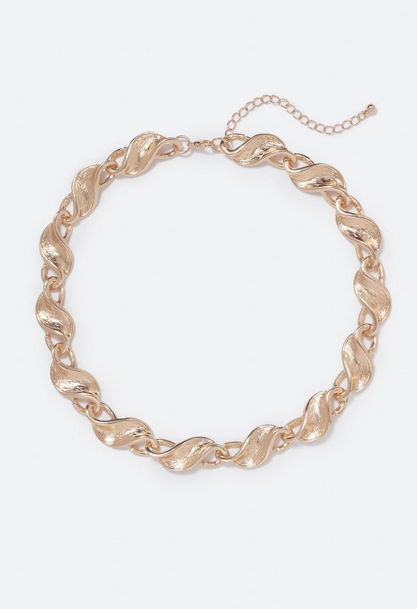 Faye Chunky Twist Necklace Gold
