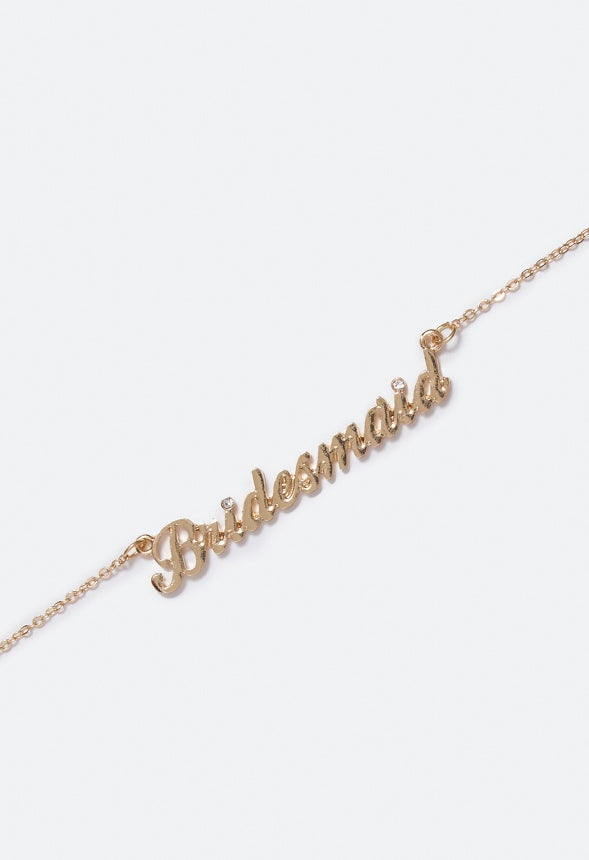 Haley Bridesmaid Necklace Gold