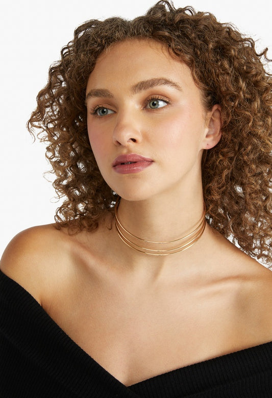 Jordan Fine Metal Choker Gold