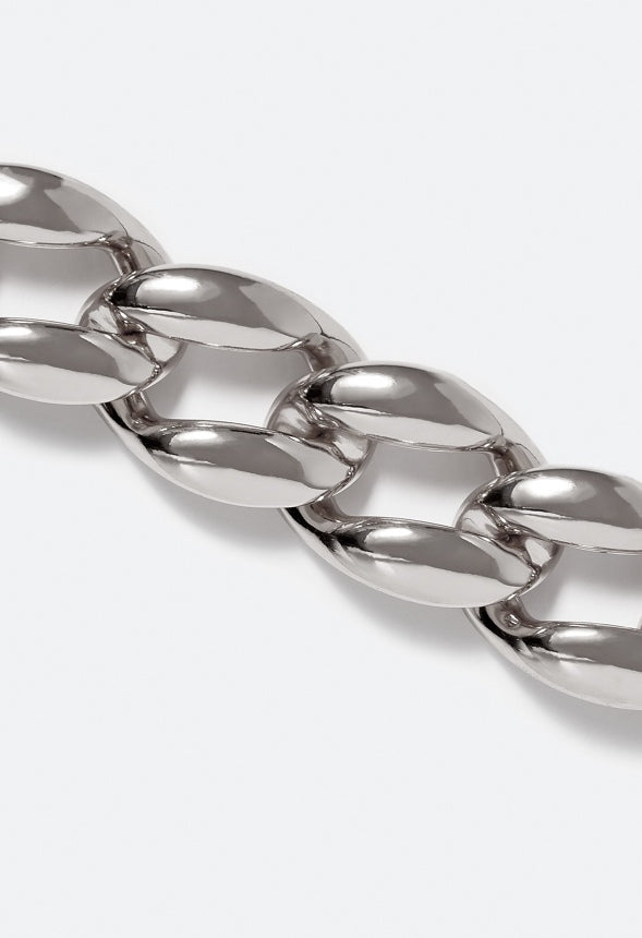 Kara Chunky Chain Necklace Silver