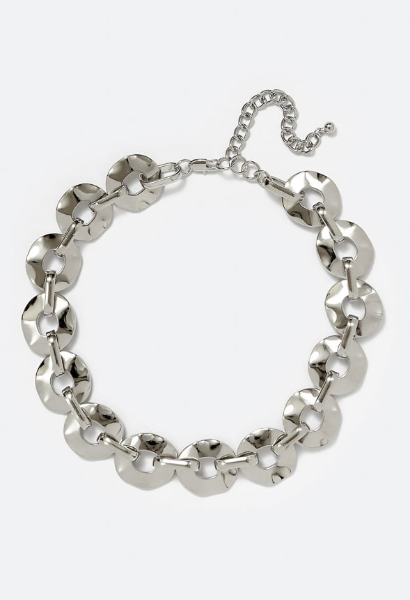 Kay Statement Linked Rings Necklace Silver