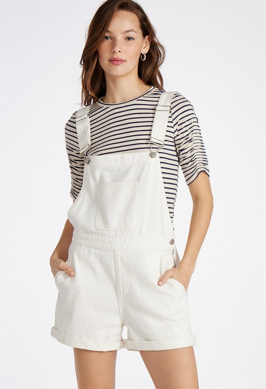 Jade Relaxed Short Overalls Dove