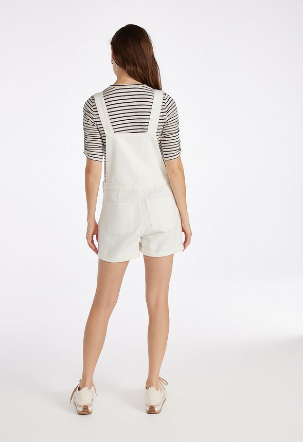 Jade Relaxed Short Overalls Dove