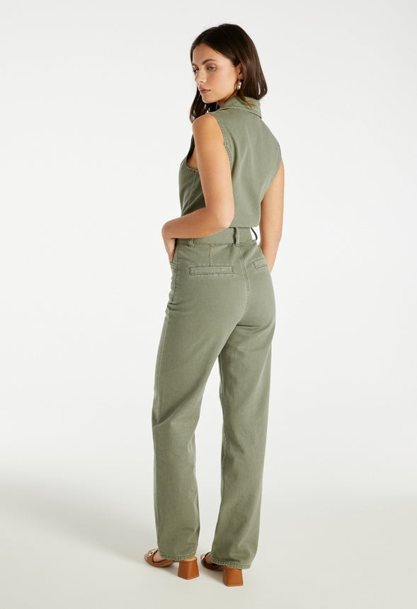 Utility Belted Jumpsuit Capulet Olive