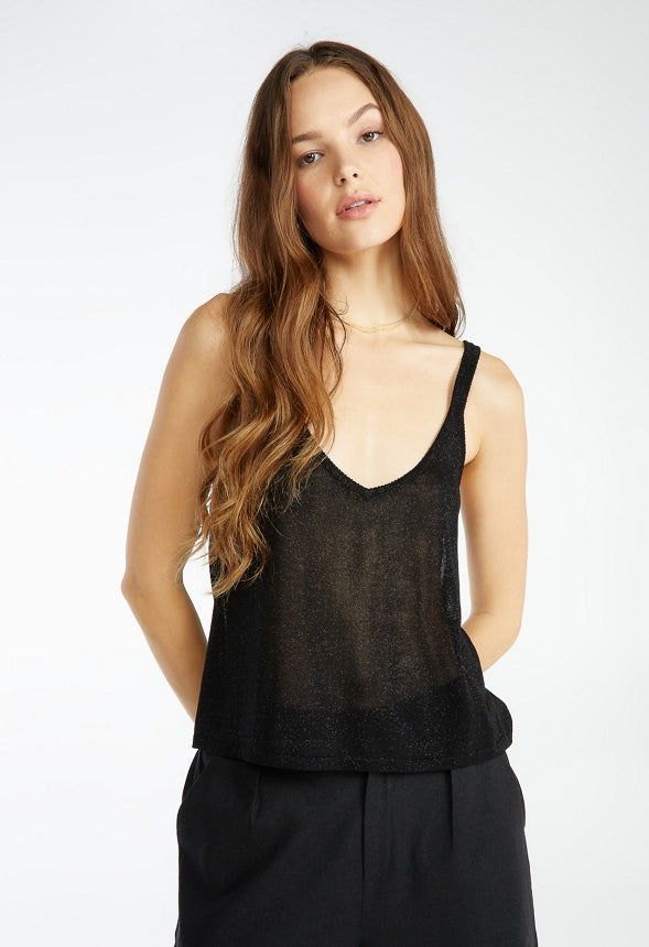 SWEATER TANK TOP Caviar