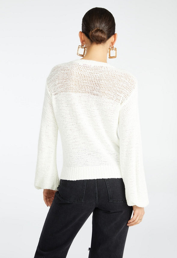 EASY FIT SPRING SWEATER Marshmallow