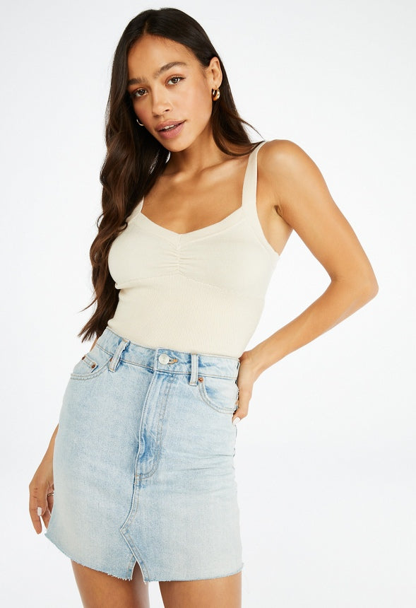 Soft Sweater Tank Oatmeal Heather