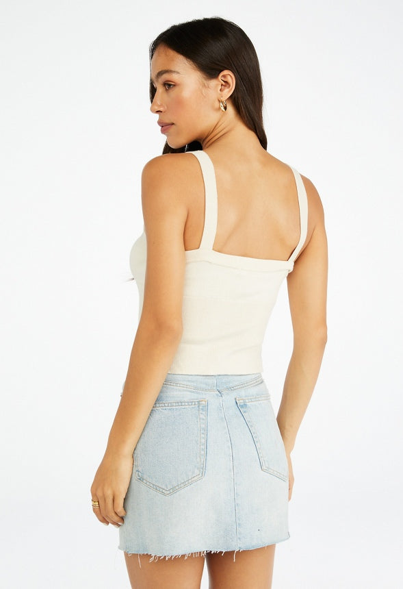 Soft Sweater Tank Oatmeal Heather
