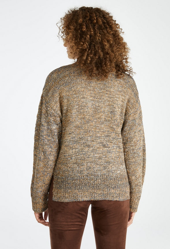 Cozy Spacedye Sweater Cork Multi