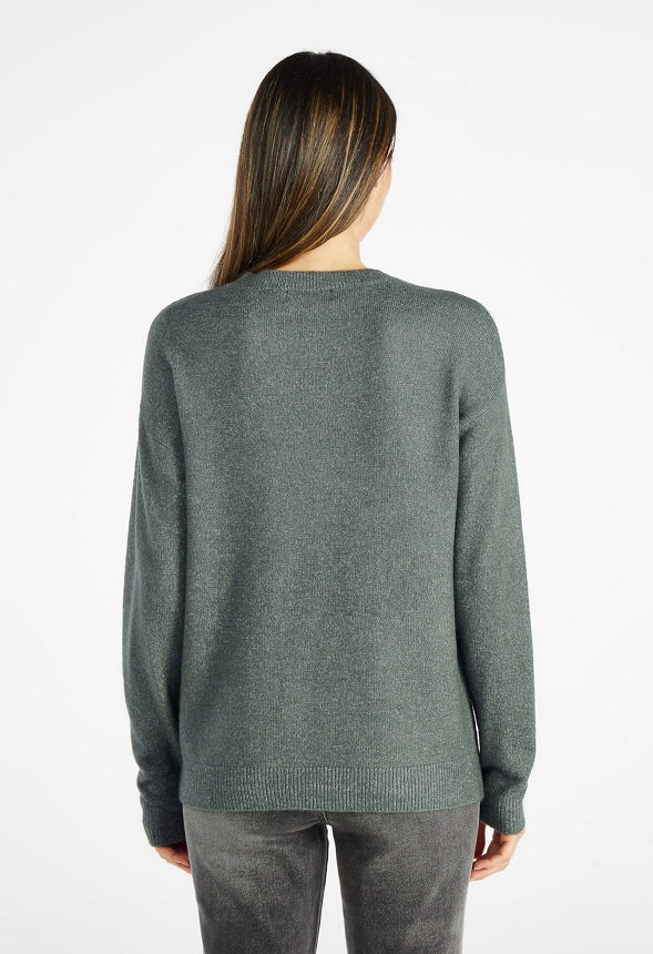 Crew Neck Sweater Kombu Green