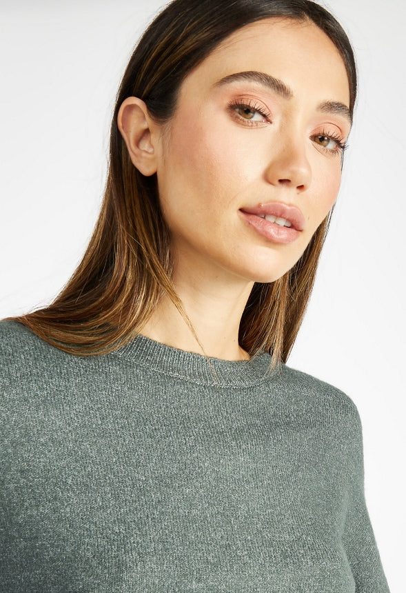 Crew Neck Sweater Kombu Green