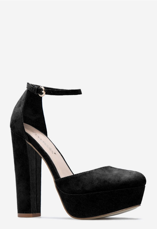 SABRINA BLOCK HEEL PUMP Black