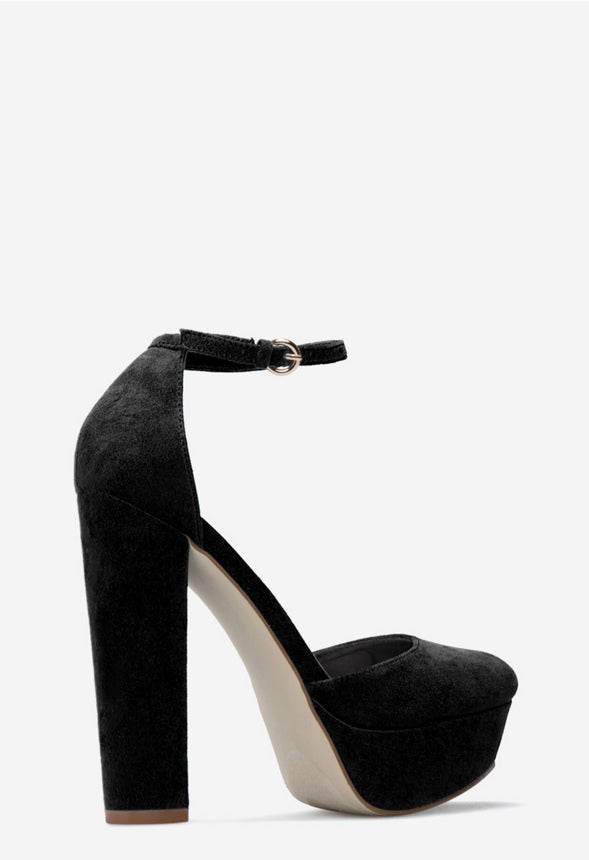 SABRINA BLOCK HEEL PUMP Black