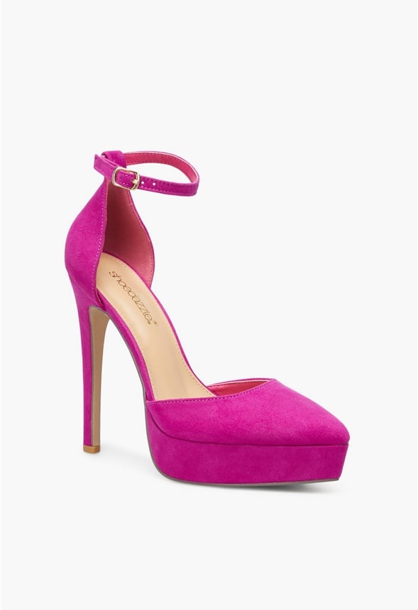 RISH ANKLE WRAP PUMP Berry