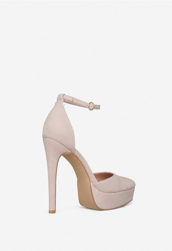 RISH ANKLE STRAP PUMP Blush