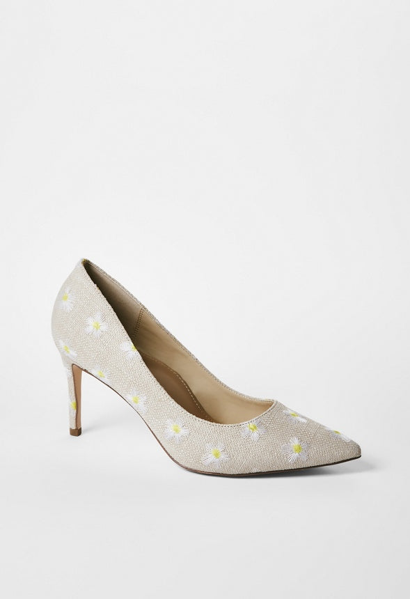 Khloy Classic Pump Natural Ditsy Floral