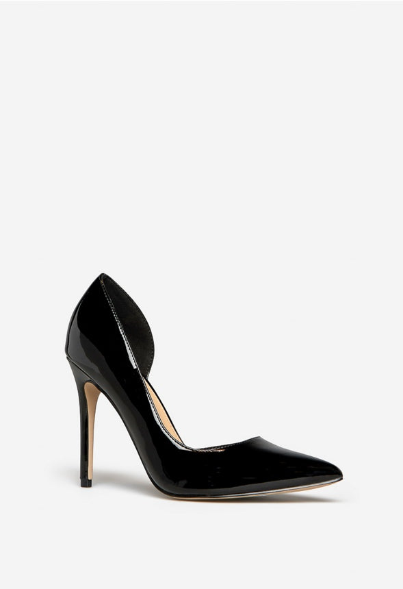 Annakay Pointed Toe Pump Black Caviar
