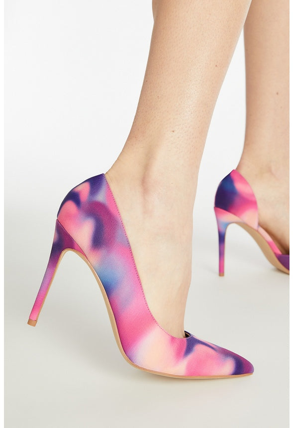 ANNAKAY POINTED TOE PUMP Watercolor Print