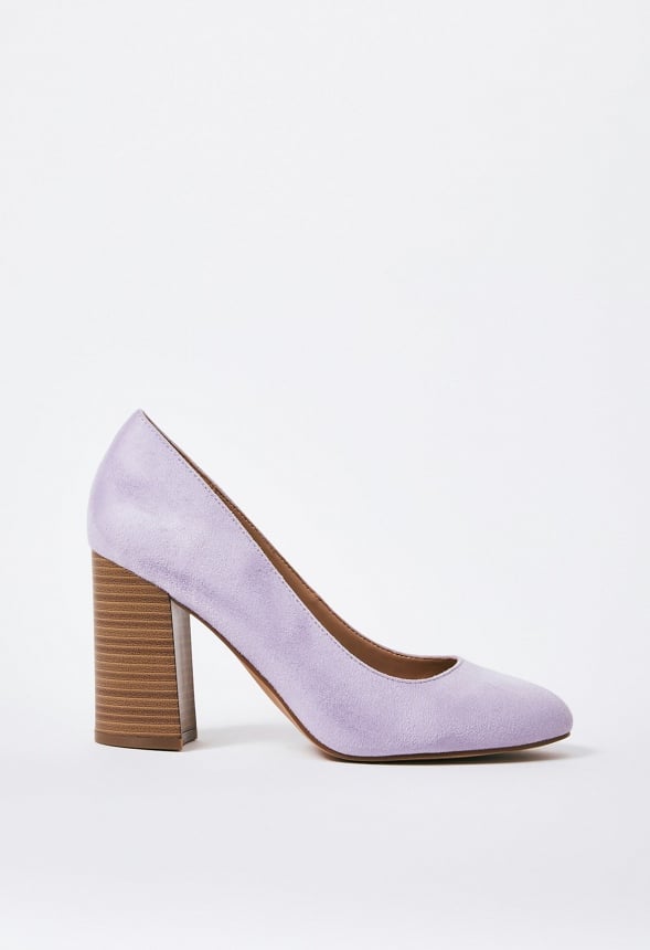 Daphne Block Heel Pump Orchid Petal