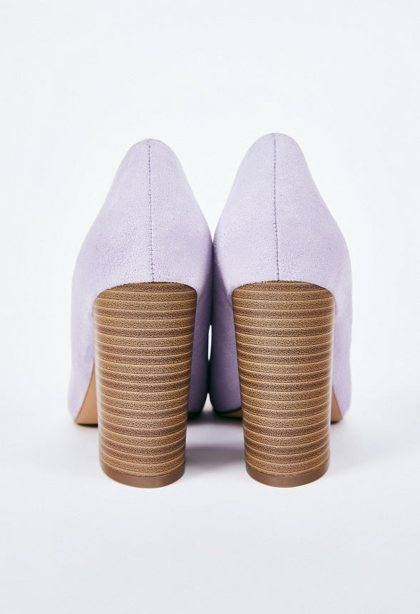 Daphne Block Heel Pump Orchid Petal