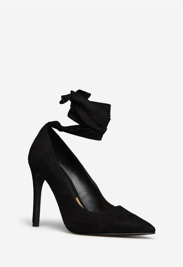 AKEIYLA LACE UP PUMP Black Caviar