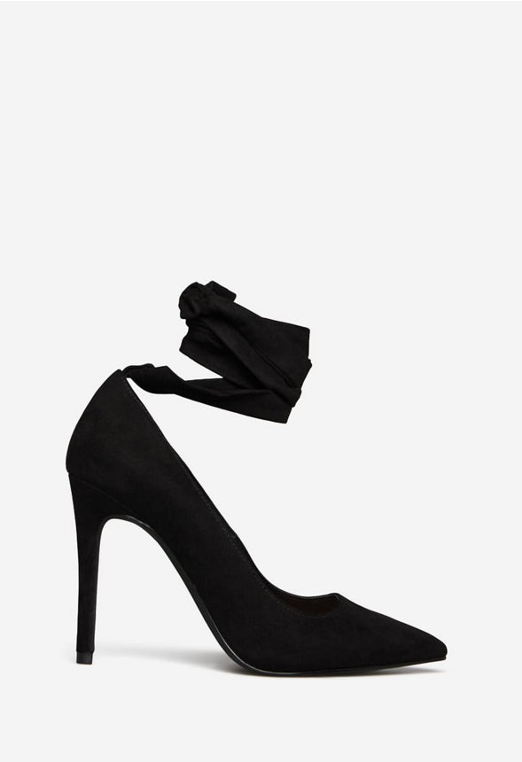 AKEIYLA LACE UP PUMP Black Caviar