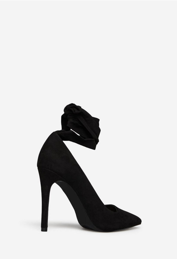 AKEIYLA LACE UP PUMP Black Caviar