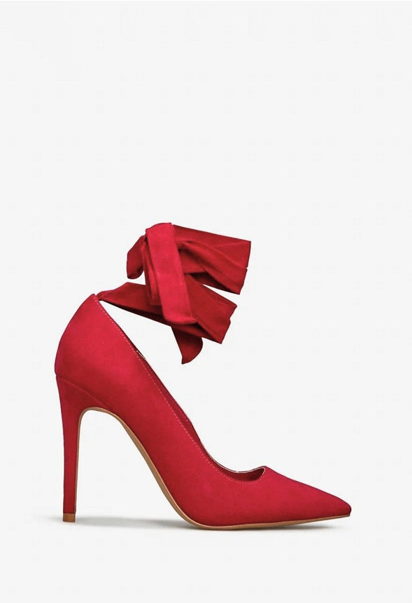 AKEIYLA POINTED TOE PUMP High Risk Red Micro