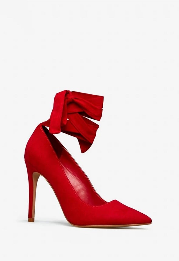AKEIYLA LACE UP PUMP Chili Pepper