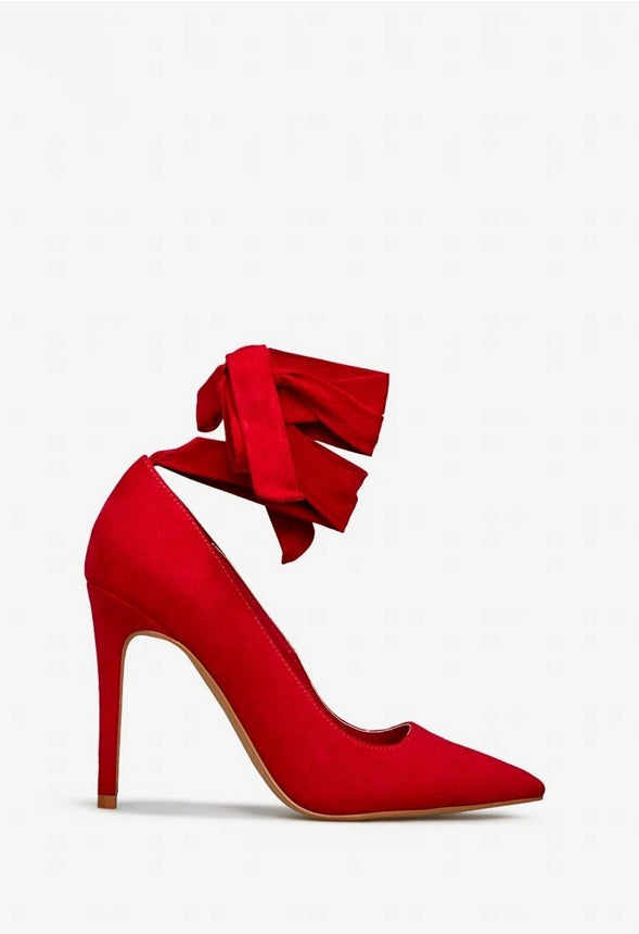 AKEIYLA LACE UP PUMP Chili Pepper