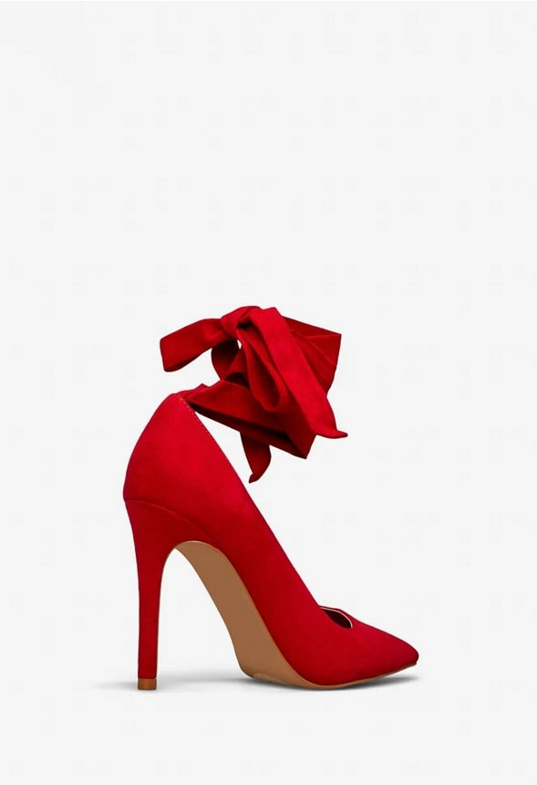 AKEIYLA LACE UP PUMP Chili Pepper