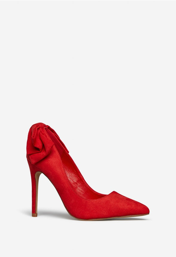SIKSIKA POINTED-TOE PUMP High Risk Red