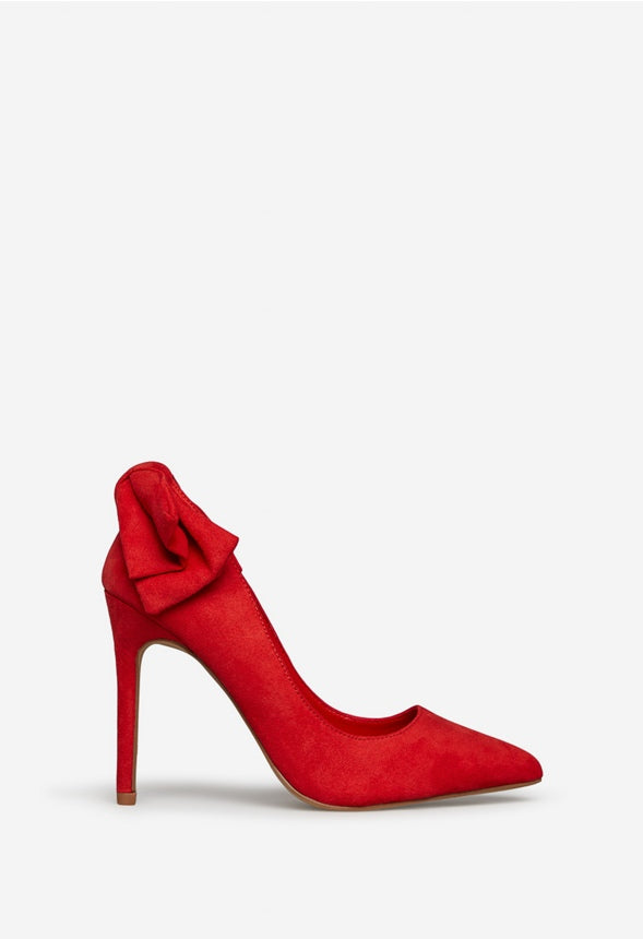 SIKSIKA POINTED-TOE PUMP High Risk Red