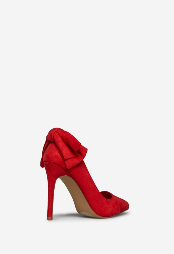 SIKSIKA POINTED-TOE PUMP High Risk Red