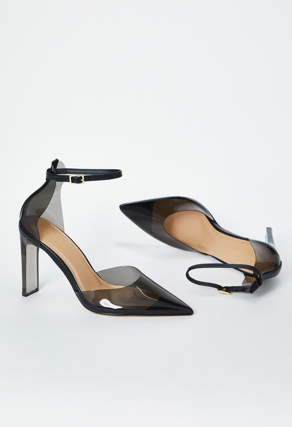 RUMO POINTED TOE PUMP Black Caviar