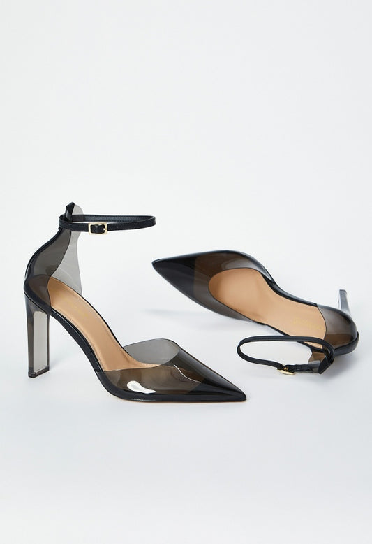 RUMO POINTED TOE PUMP Black Caviar