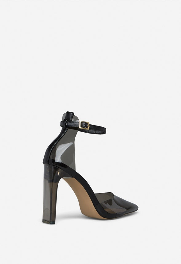 RUMO POINTED TOE PUMP Black Caviar