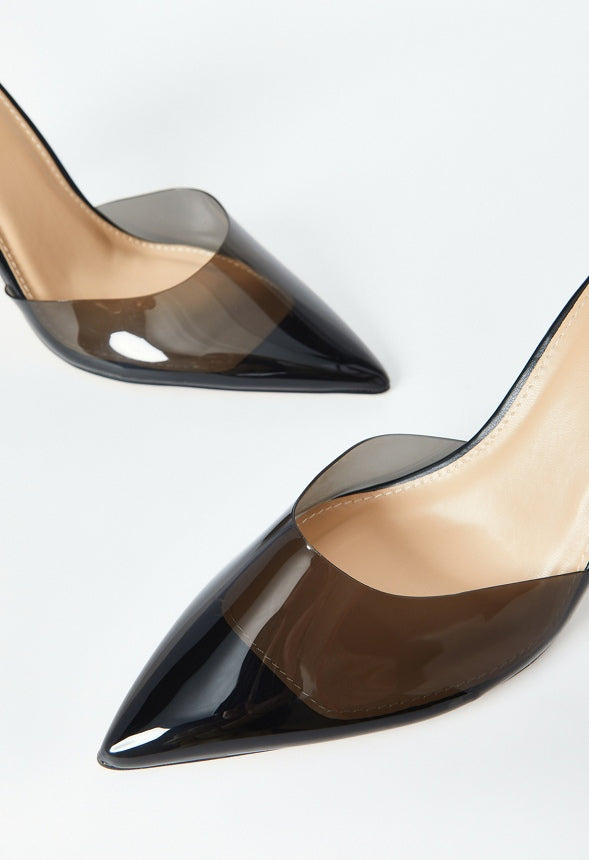 RUMO POINTED TOE PUMP Black Caviar