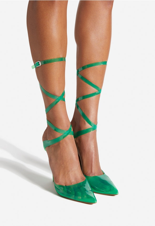 ZARRA ANKLE STRAP PUMP Classic Green