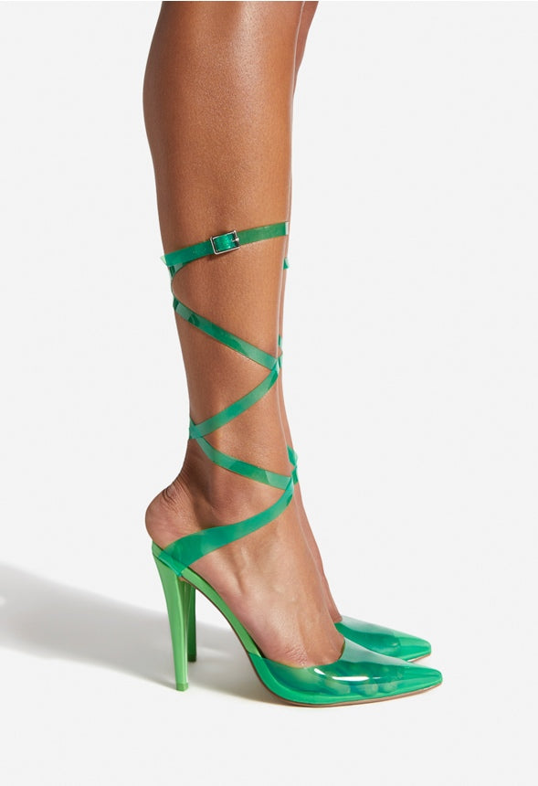 ZARRA ANKLE STRAP PUMP Classic Green