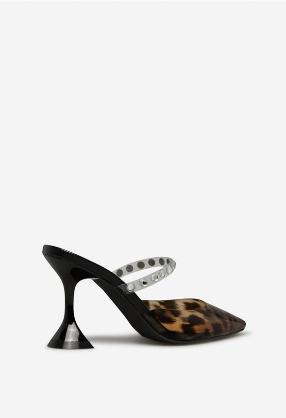 FAIZAH POINTED-TOE PUMP Leopard