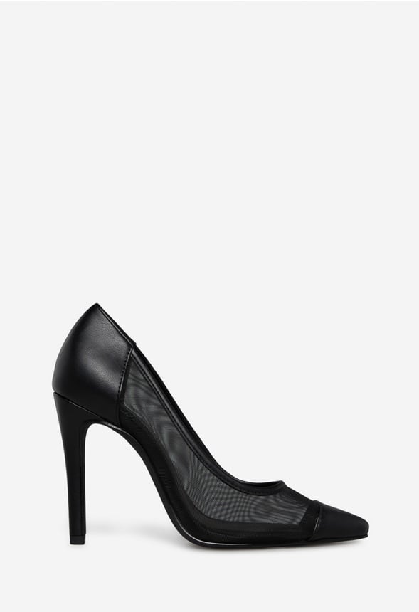 KIRKE POINTED-TOE PUMP Black Caviar