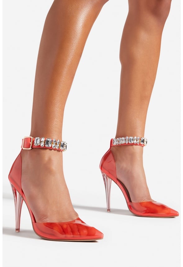 ANDREJAH PVC PUMP Hot Coral