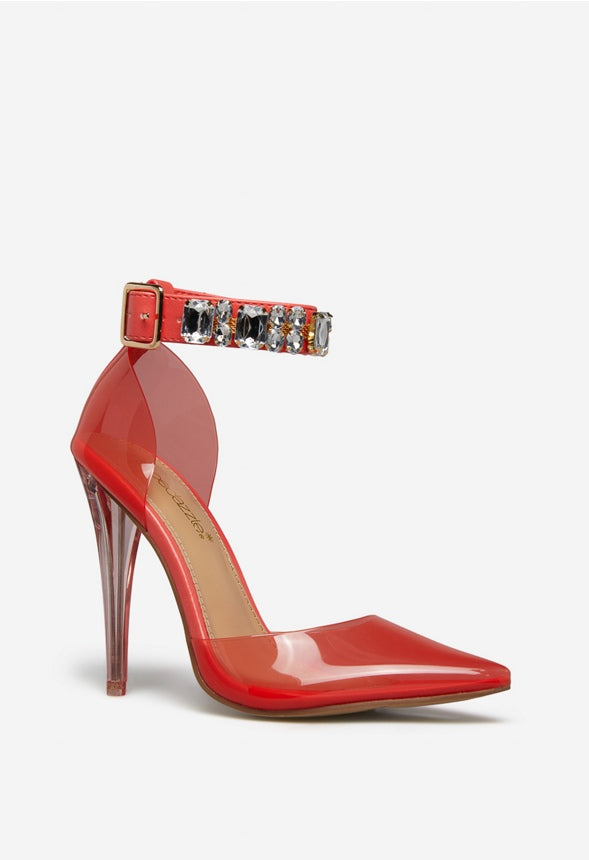 ANDREJAH PVC PUMP Hot Coral