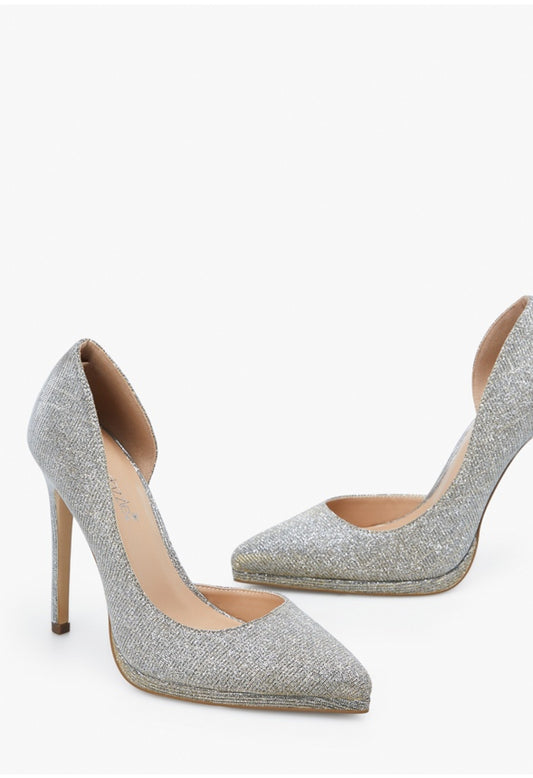 LIZAH EMBELLISHED PUMP Silver