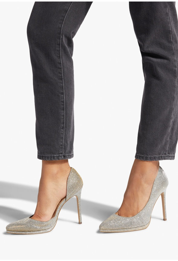 LIZAH EMBELLISHED PUMP Silver