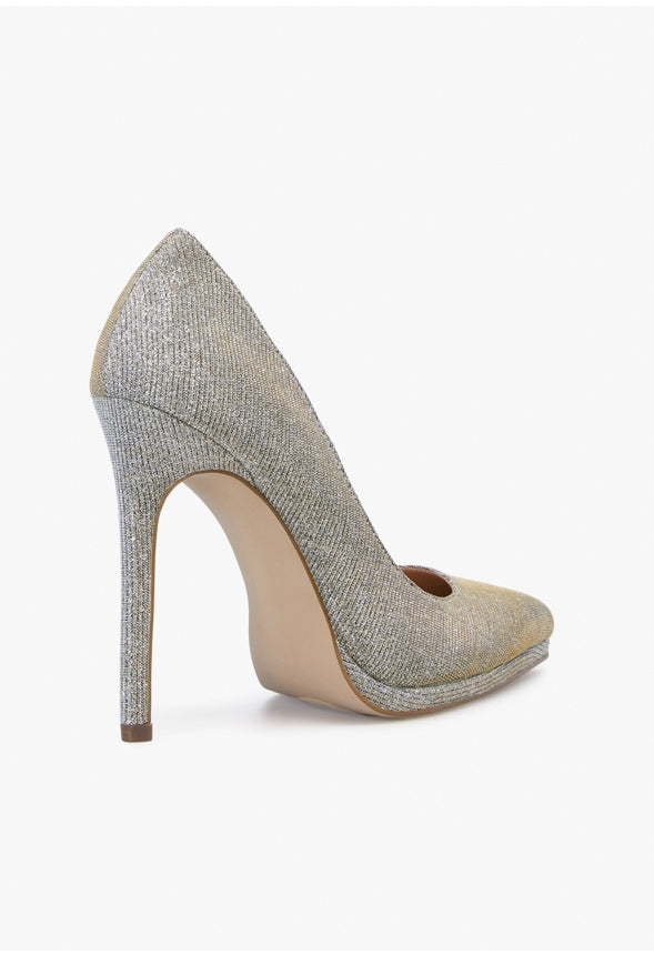 LIZAH EMBELLISHED PUMP Silver