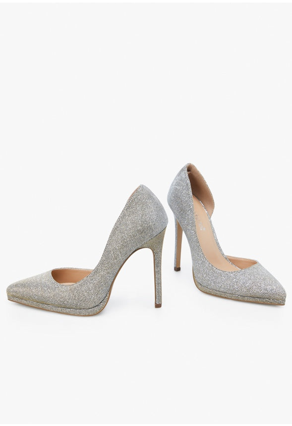 LIZAH EMBELLISHED PUMP Silver