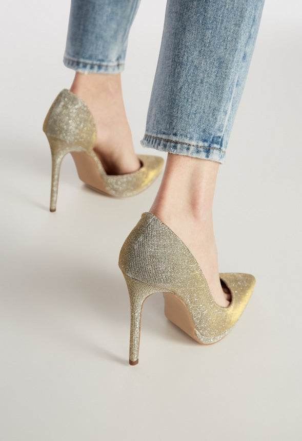 LIZAH EMBELLISHED PUMP Silver